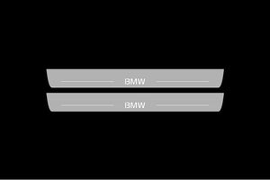 Illuminated LED Door Sill Tread Plates BMW 5 E60 2003-2010 With BMW Logo BMW Led Door Sills opdesign
