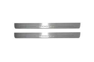 Illuminated LED Door Sill Tread Plates Ford Focus II 2004-2011 With Focus Logo Ford Led Door Sills opdesign