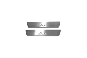 Illuminated LED Door Sill Tread Plates Audi A4 B8 2007-2016 With A4 Logo Audi Led Door Sills decoinfabric