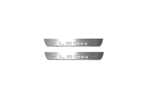 Illuminated LED Door Sill Tread Plates Seat Leon III 2013-2020 With Leon Logo Seat Led Door Sills opdesign