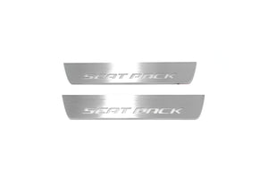 Illuminated LED Door Sill Tread Plates Dodge Charger 2011-2023 With Scat Pack Logo Dodge Led Door Sills opdesign