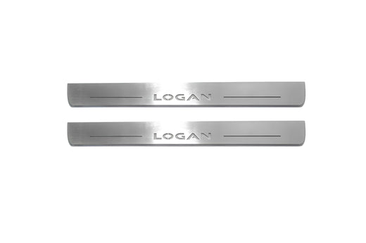 Dacia Logan II L8 2013+ Stainless Steel LED Door Sills – Logan Logo