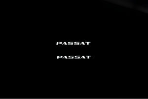 Volkswagen Passat B8 2015-2023 Illuminated Matte Sill Plates with logo Passat Volkswagen Led Door Sills PRO opdesign