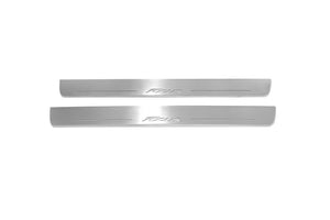 Illuminated LED Door Sill Tread Plates Ford Focus III 2011-2018 With Focus Logo Ford Led Door Sills opdesign