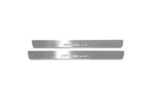 Illuminated LED Door Sill Tread Plates Ford Edge II 2015+ With ММММ Logo Ford Led Door Sills opdesign