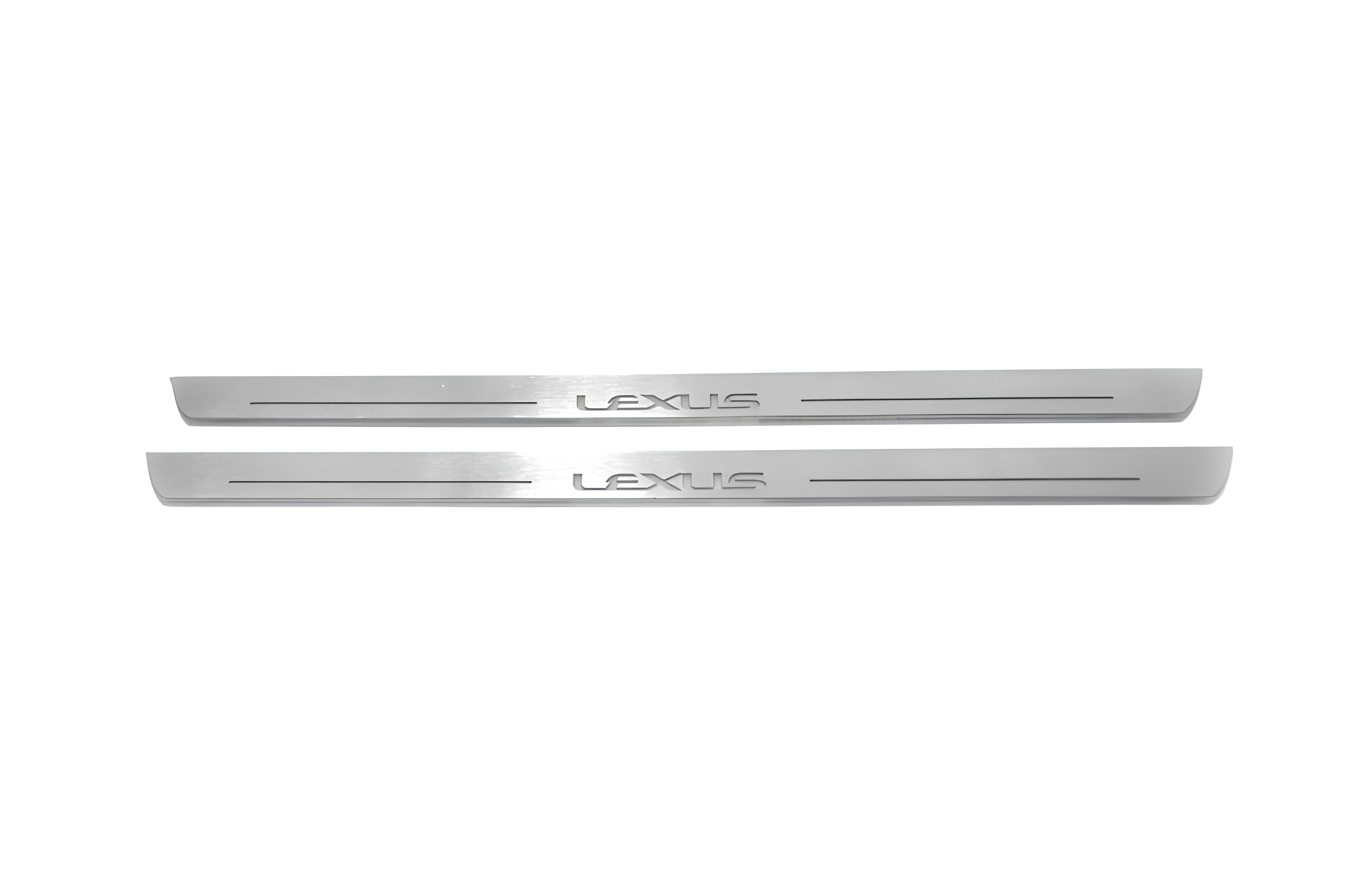 Illuminated LED Door Sill Tread Plates Lexus LX III 2008+ With Lexus Logo Lexus Led Door Sills opdesign