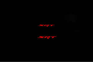 Jeep Grand Cherokee IV 2010-2021 Illuminated Matte Sill Plates with logo SRT Jeep Led Door Sills PRO opdesign