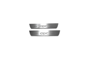 Illuminated LED Door Sill Tread Plates Opel Insignia I 2008-2017 With OPC Logo Opel Led Door Sills opdesign