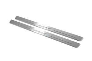 Illuminated LED Door Sill Tread Plates Mazda 6 II 2008-2012 With Mazda 6 Logo Mazda Led Door Sills opdesign