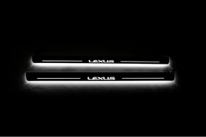 Lexus IS IV 2020+ LED Door Sills Illuminated Scuff Lexus Logo Stainless Steel Entry Guards Door Sills opdesign