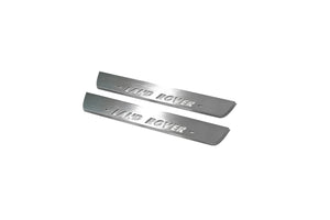 Illuminated LED Door Sill Tread Plates Land Rover Discovery IV 2009-2016 With Land Rover Logo Land Rover Led Door Sills opdesign