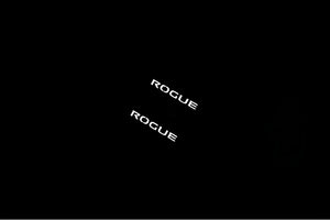 Nissan Rogue II 2014-2021 Illuminated Matte Sill Plates with logo Rogue Nissan Led Door Sills PRO opdesign