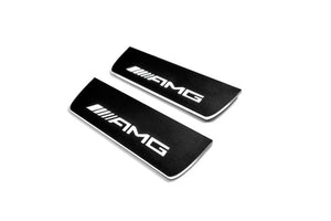 Mercedes E W213 2016-2023 LED Door Sills Illuminated Scuff AMG Logo Stainless Steel Entry Guards Door Sills opdesign