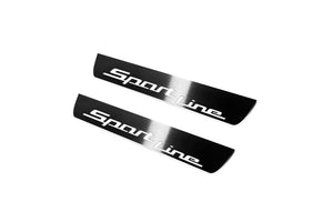 BMW X5 G05 2019+ LED Door Sills Illuminated Scuff Sport Line Logo Stainless Steel Entry Guards