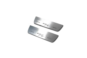 Illuminated LED Door Sill Tread Plates Dodge Durango III 2011+ With Durango R/T Logo Dodge Led Door Sills opdesign