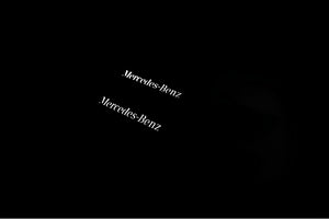 Mercedes GLS I 2015-2019 Illuminated Matte Sill Plates with logo Mercedes-Benz Mercedes Led Door Sills PRO decoinfabric