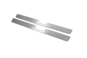 Illuminated LED Door Sill Tread Plates Honda Accord IX 2013-2018 With Accord Logo Honda Led Door Sills opdesign