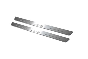 Illuminated LED Door Sill Tread Plates Mazda II 2016+ With CX-9 Logo Mazda Led Door Sills opdesign