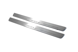 Illuminated LED Door Sill Tread Plates Chrysler 300C II 2011-2023 With 300S Logo Chrysler Led Door Sills opdesign