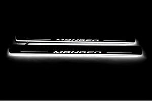 Illuminated LED Door Sill Tread Plates Ford Mondeo V 2014+ With Mondeo Logo Ford Led Door Sills opdesign