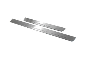 Illuminated LED Door Sill Tread Plates Hyundai Veloster I 2011-2017 With Veloster Logo Hyundai Led Door Sills opdesign