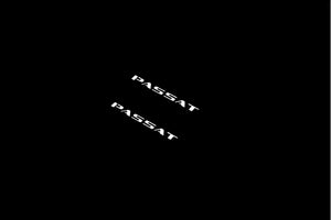 Volkswagen Passat B8 2015-2023 Illuminated Matte Sill Plates with logo Passat Volkswagen Led Door Sills PRO opdesign