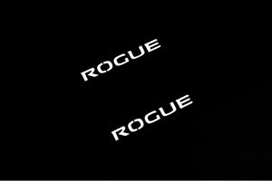 Nissan Rogue II 2014-2021 Illuminated Matte Sill Plates with logo Rogue Nissan Led Door Sills PRO opdesign