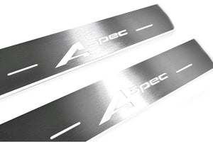 Illuminated LED Door Sill Tread Plates Acura TLX I 2015-2020 With A-Spec Logo Acura Led Door Sills opdesign