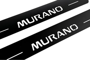 Illuminated LED Door Sill Tread Plates Nissan Murano II 2008-2014 With Murano Logo Nissan Led Door Sills decoinfabric