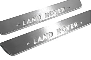 Illuminated LED Door Sill Tread Plates Land Rover Discovery IV 2009-2016 With Land Rover Logo Land Rover Led Door Sills opdesign