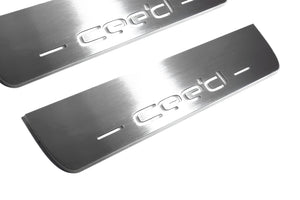 Illuminated LED Door Sill Tread Plates KIA Ceed II 2012-2018 With Cee`d Logo KIA Led Door Sills opdesign