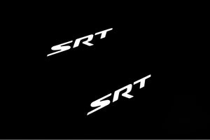 Dodge Durango III 2011+ Illuminated Matte Sill Plates with logo SRT Dodge Led Door Sills PRO opdesign