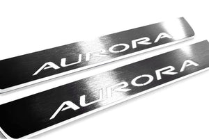 Oldsmobile Aurora I 1995-1999 LED Door Sills LED Door Sills Illuminated Scuff Aurora Logo Stainless Steel Entry Guards Door S