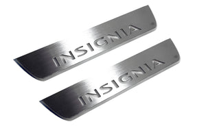 Illuminated LED Door Sill Tread Plates Opel Insignia I 2008-2017 With Insignia Logo Opel Led Door Sills opdesign