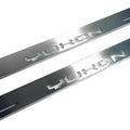 Illuminated LED Door Sill Tread Plates GMC Yukon V 2020+ With Yukon Logo GMC Led Door Sills opdesign