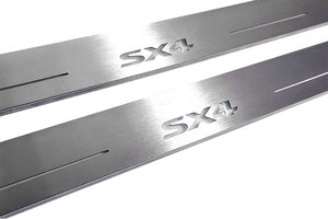 Suzuki SX4 II 2013-2021 Stainless Steel LED Door Sills – SX4 Logo