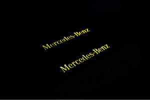 Mercedes GLE Coupe I 2016-2019 Illuminated Matte Sill Plates with logo Mercedes-Benz Mercedes Led Door Sills PRO decoinfabric
