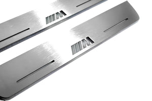 Illuminated LED Door Sill Tread Plates BMW X6 F16 2015-2019 With M Perfomance Logo BMW Led Door Sills opdesign