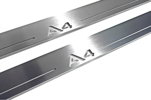 Illuminated LED Door Sill Tread Plates Audi A4 B8 2007-2016 With A4 Logo Audi Led Door Sills decoinfabric
