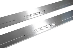 Illuminated LED Door Sill Tread Plates Chrysler 300C II 2011-2023 With 300S Logo Chrysler Led Door Sills opdesign
