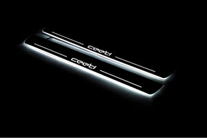 Illuminated LED Door Sill Tread Plates KIA Ceed II 2012-2018 With Cee`d Logo KIA Led Door Sills opdesign