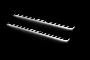 Illuminated LED Door Sill Tread Plates Honda Accord IIX 2008-2013 With Accord Logo Honda Led Door Sills opdesign