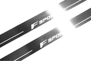 Illuminated LED Door Sill Tread Plates Lexus IS III 2013-2020 With F Sport Logo Lexus Led Door Sills opdesign