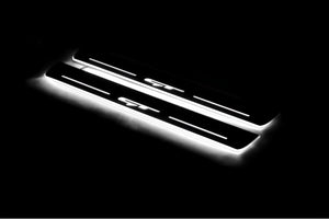 Illuminated LED Door Sill Tread Plates KIA Optima IV 2015-2019 With GT Logo KIA Led Door Sills opdesign