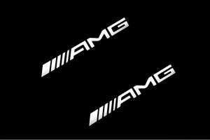 Mercedes GLE I 2015-2019 Illuminated Matte Sill Plates with logo AMG Mercedes Led Door Sills PRO opdesign