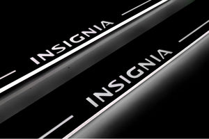 Illuminated LED Door Sill Tread Plates Opel Insignia I 2008-2017 With Insignia Logo Opel Led Door Sills opdesign