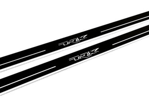 RAM 2500 V 2019+ LED door sill plates stainless steel with TRX logo