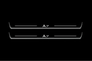 Audi A7 C7 2010-2018 LED Door Sills Illuminated Scuff A7 Logo Stainless Steel Entry Guards