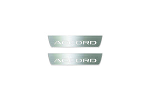 Honda Accord XI 2023+ LED Door Sills Illuminated Scuff Accord Logo Stainless Steel Entry Guards
