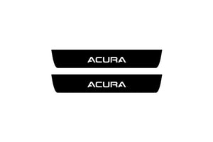 Acura MDX IV 2021+ Illuminated Matte Sill Plates with logo Acura Acura Led Door Sills PRO opdesign